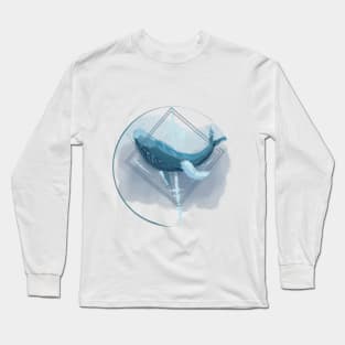 Abstract Whale Long Sleeve T-Shirt